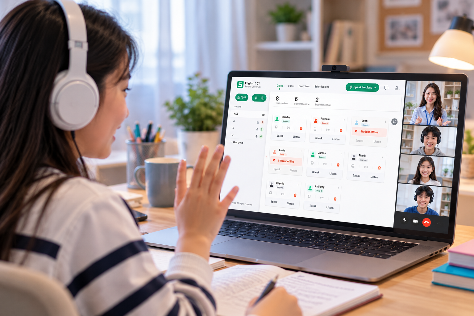 Gi&aacute;o vi&ecirc;n sử dụng Sanako Connect
