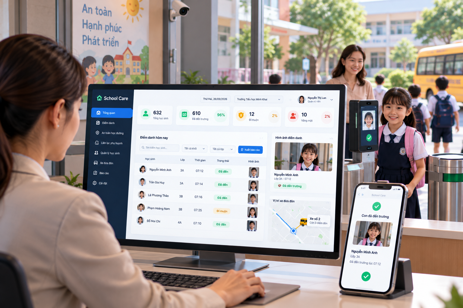 Ứng dụng SchoolCare kết nối nh&agrave; trường v&agrave; phụ huynh